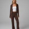 Women's Cropped Zip Hoodie & Flared Pants Set 919a